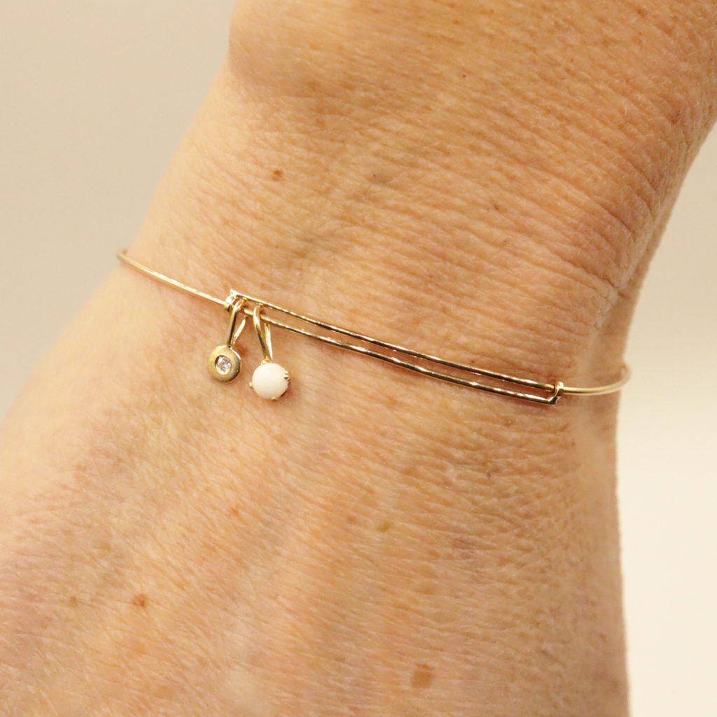 bracelet jonc or bracelt diamant porcelaine bracelet or lille bracelet créateur or jonc or diamant