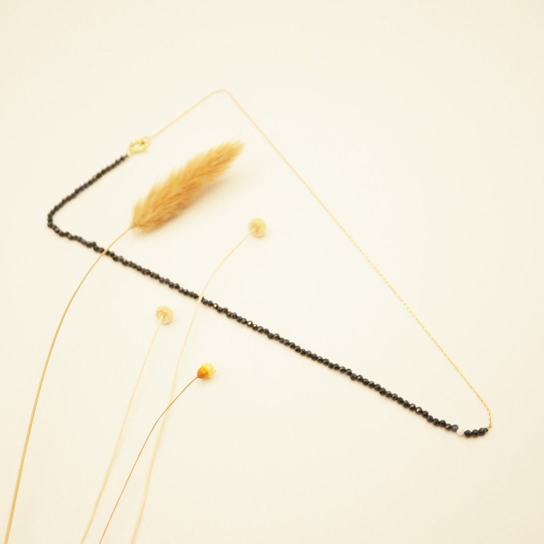 collier mi-perle mi-chaîne collier perles saphir or collier créatrice lille collier multi fonction collier or saphir